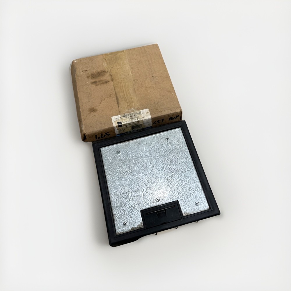 🔴Steel City 665-CST-BLK, Black, Steel Plate, Non-Metallic Floor Box Cover‼️