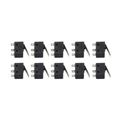10 Pcs AC 300V 1NO 1NC Short Straight Hinge Lever Mini Micro Switch