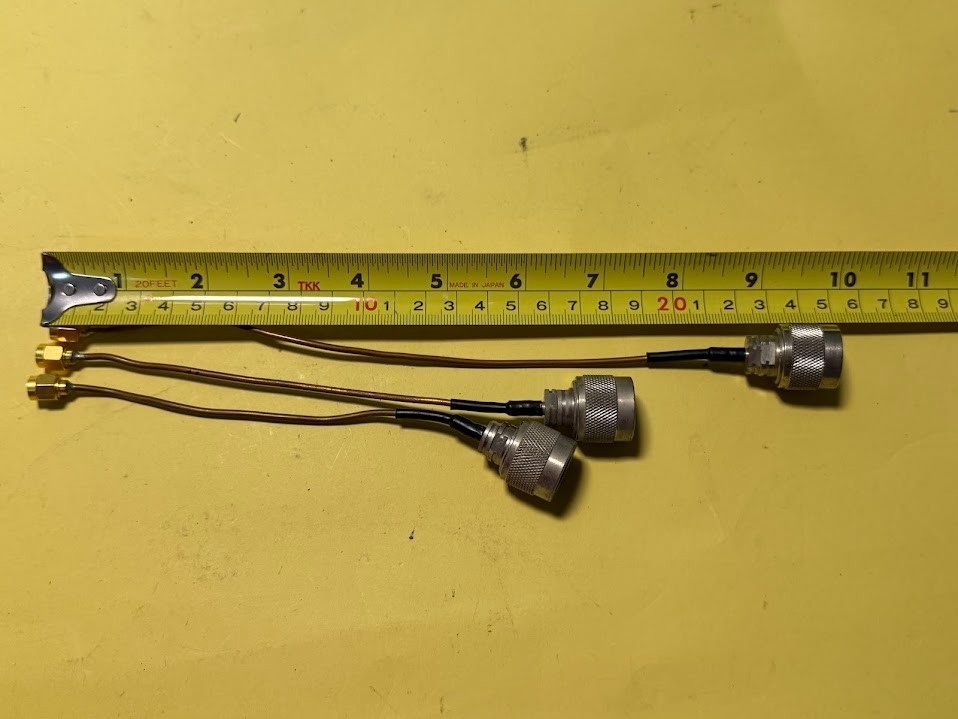 RF Copper Tube Semi Rigid SMA Male to N Male 18/25cm Test Cable Rohde & Schwarz