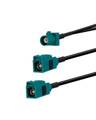Fakra Z Male to Dual Female Splitter Coax Cable 12in/30cm Z Splitter…