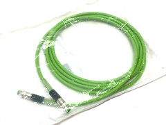 Beckhoff ZK1090-3131-0025 EtherCAT Double Ended Cordset M8 Male to M8 Male 2.5m