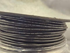 Machine Tool Wire 411040508 12 AWG Conductor Size, Black, 500ft 600 Volt