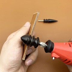 2PCS Pointed Tip Leather Burnisher Electric Polished Head Edge Slicker Tools US