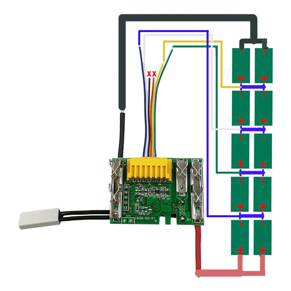 Lithium Battery PCB Circuit Board For Makita 18V1.5/3/6/9Ah BL1815 BL1830 BL1860