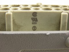 Harting HAN 24E-F 24-Pin Female Cable Connector Plug Aluminum Hood 16 Amp 500V