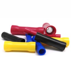 Insulated Straight Butt Connectors Electrical Crimp On Terminals Wire Cable