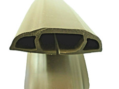 15-Feet Brown Flexible Floor Cord Guard Protects Hoses Cables Wires Heavy Duty