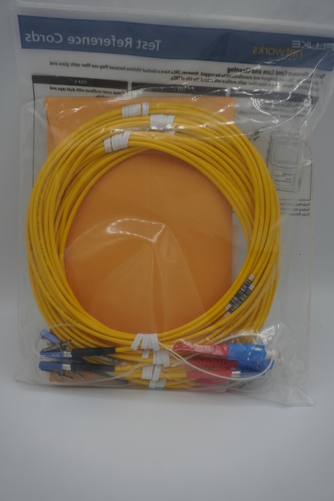 Fluke Networks 5235493 SRC-9-SC, LC Singlemode Test Reference Cords Kit 2m – New