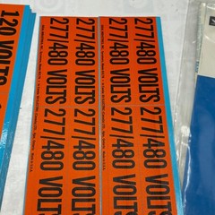 Lot of 11 Thomas & Betts Wiring Cards WDT5021 120V (9) 277/480V (2) Assorted 🔔