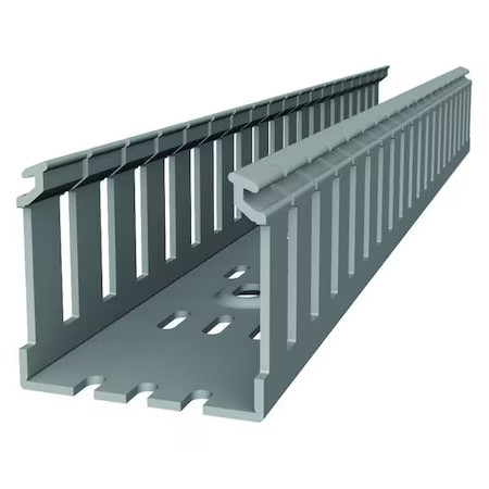 Abb Tyd3x3wpg6 Wiring Duct, Wide Slot Wall, Gray, 6 Ft. L