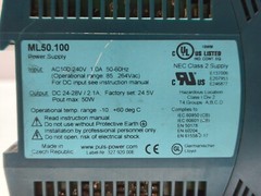 Puls ML50.100 Power Supply 50W 100-240Vac 1.0A, 24-28Vdc (FREE SHIPPING)