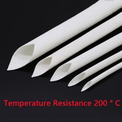Ø1mm – Ø25mm Silicone Fibre Glass Tubing Sleeving Insulation Hose 200℃ High Temp