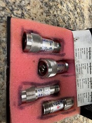 13AB 4PCS KIT MIDWEST MICROWAVE 50 OHM 18 GHz MODEL 3551 Male / Female N