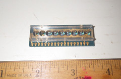 Rare 7 segment 6-Digit LED Bubble Display National Semiconductor NSA 1166 Gold