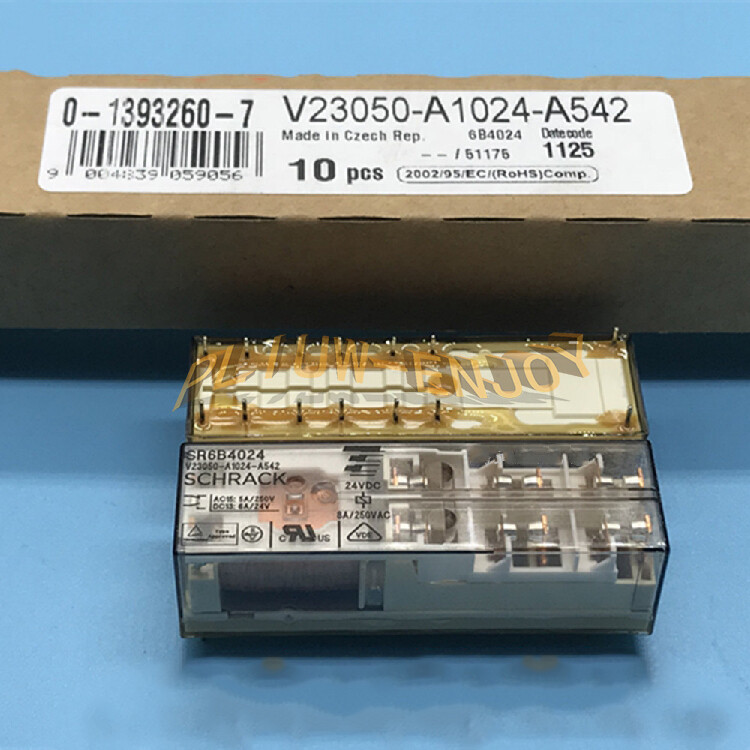 NEW 1PCS SR6B4024 V23050-A1024-A542 Safety Relay 8A 250VAC 24VDC 14 Pins