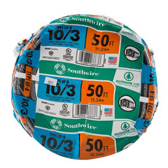 Romex™ Simpull 10/3 W/G Type UF-B Building Wire, 50ft, Gray