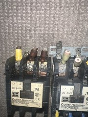 C25DND330 Cutler-Hammer Contactor 120V Coil QTY 3