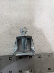 Dottie BK38M 3/8 in Malleable Iron Beam Clamp Bolt Size 1/2 X 1-1/2 Zinc Plated
