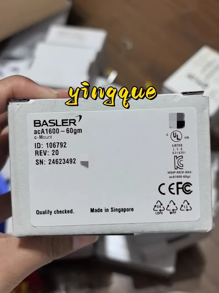 Basler acA1600-60gm 2MP 60fps e2v EV76C570 GigE Monochrome C-Mount New Free Ship
