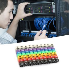 100Pcs Cable Marker Set Durable Easy-to-Use For Color-Coding Cables