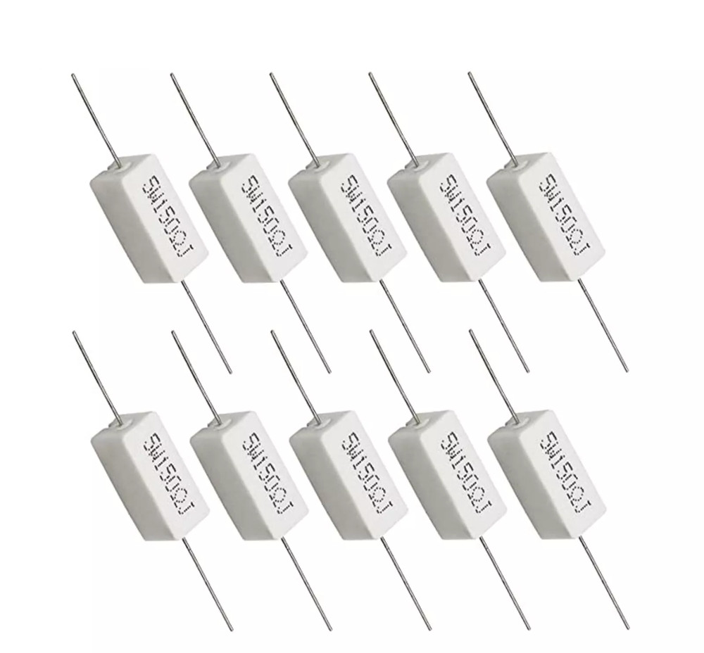 ‌5W Cement Power Resistors ±5% 0.05Ω-100KΩ Horizontal High Stability‌