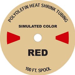 100 FT. RED 3/32″ Polyolefin 2:1 Heat Shrink Tubing