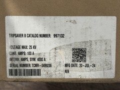 S&C TRIPSAVER II 25KV 100A CUTOUT MOUNTED RECLOSER CAT NO. 997132