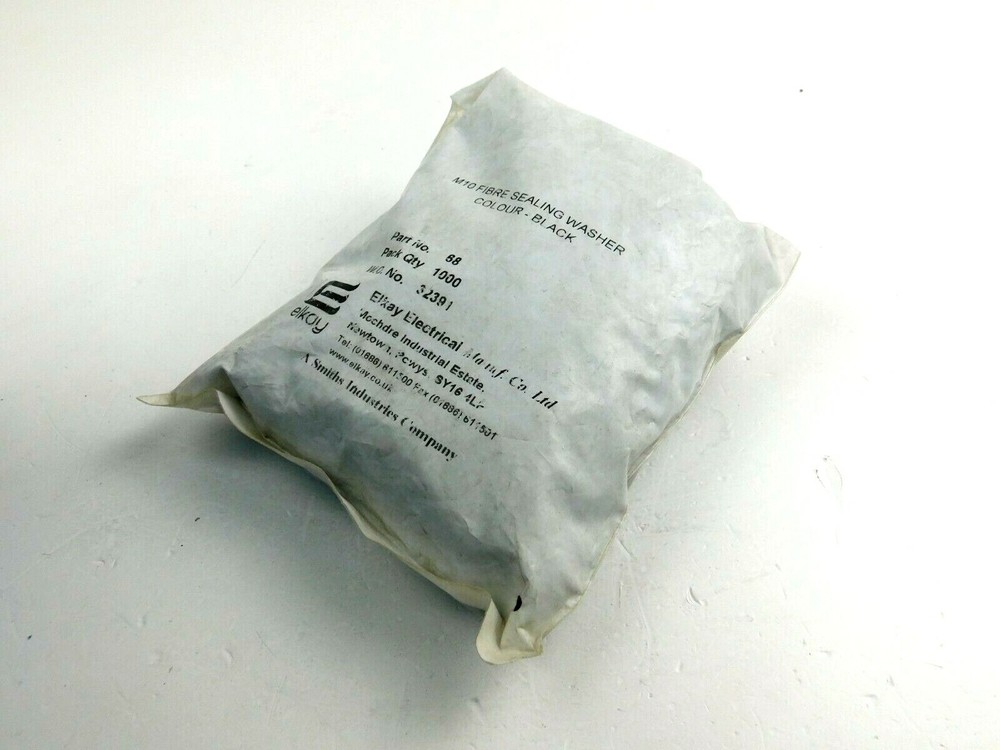 Elkay Electrical M10 Fibre Sealing Washer 68 32391 ** 1400 Pieces **
