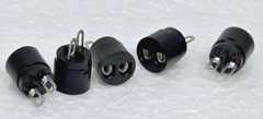 (Lot of 5) Vtg. NOS Unbranded Wiring Plug SH90 501 366 Bi-Pin Socket Lamp LED