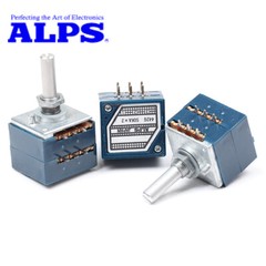 1Pcs Japan ALPS RK27 Duplex HiFi volume potentiometer 6Pins A10K 50K 100K 250K