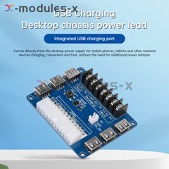 ATX Power Supply Breakout Board USB Charging Desktop Chassis Power Adapter Board