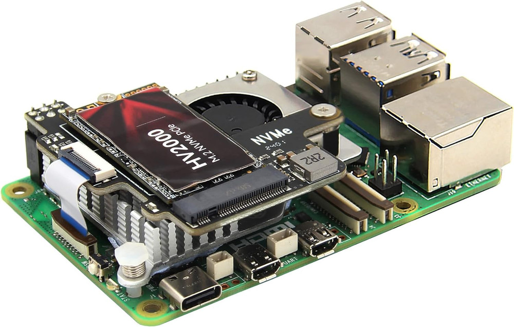 X1003 Tiny Pcie to M.2 HAT Nvme SSD PIP Pcie Peripheral Board for Raspberry Pi 5