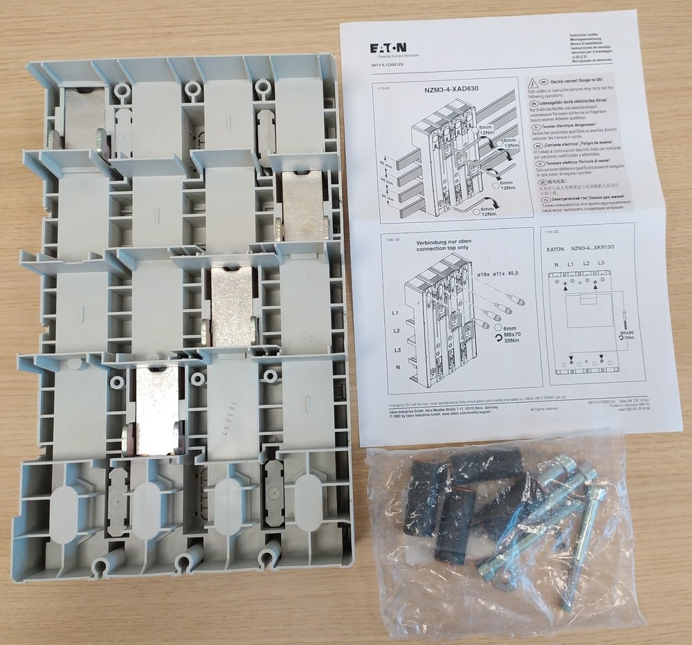 EATON 138389 – NZM3-4-XAD630 – Busbar adapter, 4p, for NZM3, 630A, UL508