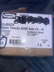Hubbell/Fargo #GL4042A, 12″, Automatic Splice, Aluminum, Full Tension, One Item