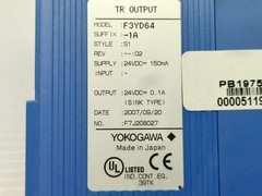 Yokogawa F3YD64-1P F3YD641P TR Output PLC w/ DMS-FY/O DMSFYO