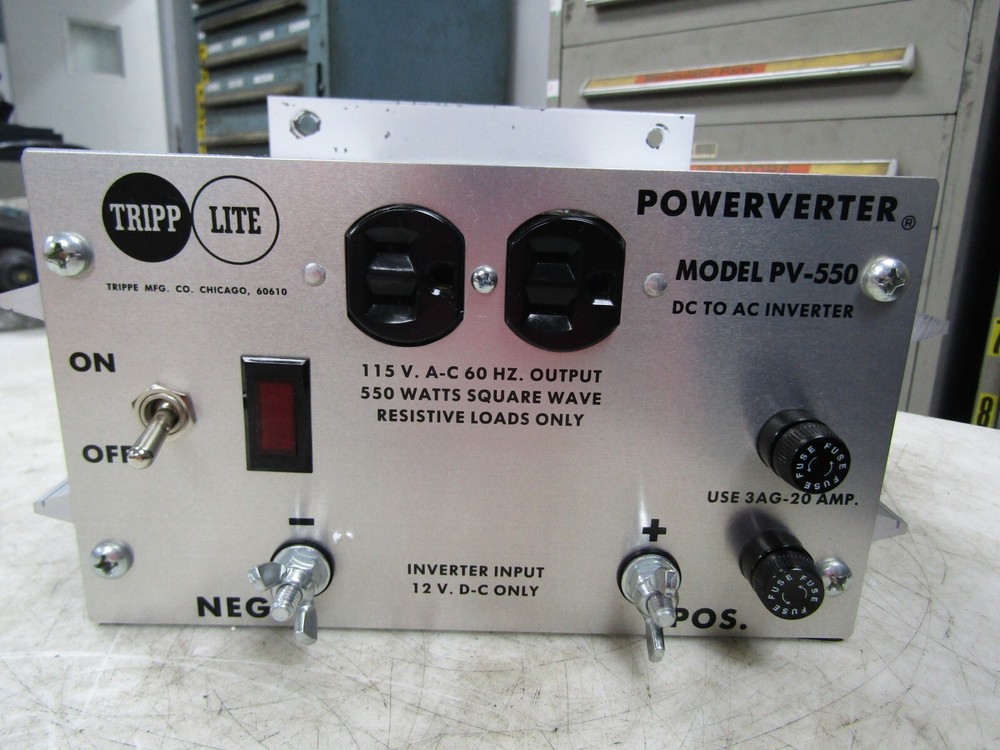 💥TRIPP LITE DC TO AC POWER INVERTER 115 VAC 12 VDC 550 WATTS PV-550