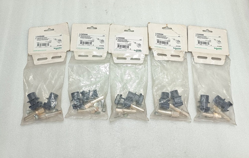 Lot of 5 Schneider Electric LV429268 Compact NSX100-250 Plug-In Base Connections