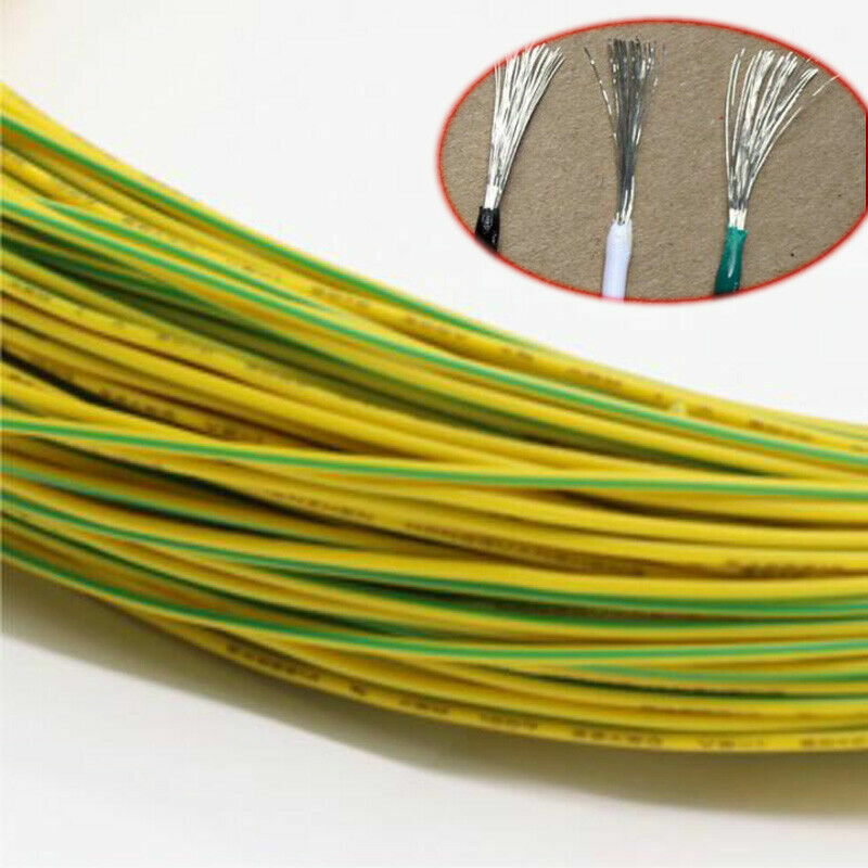 Yellow Green Equipment Wire DIY Electrical Wire Flexible Cable UL1007 16~26AWG