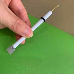 1Pc Purity 99.99% Pt Platinum Electrode Platinum Plate Electrode PTFE Rod 6x80mm
