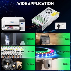VAYALT DC 12V 50A 600W Switching Power Supply, 110V/220V AC to 12V, 12V-600W