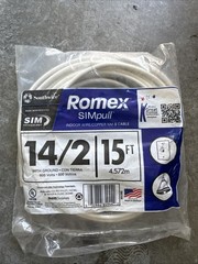 NEW Southwire Romex SimPull 15 ft. 14/2 Indoor Wire/Copper NM-B Cable