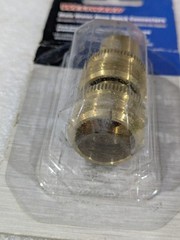 Westward 4KH02 Male Water Hose Quick Connector Brass GHT Leakproof Pack of 2