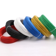12-28AWG PTFE FEP Flexible Electronic Wire Tinned Copper Stranded Cable 9 Colors