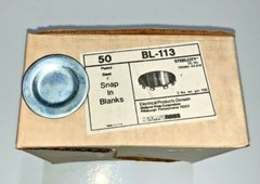 T&B Steel City BL 1″, 1 1/4″, 1 1/2″, 2″ Snap In Conduit Knockout Filler Blank