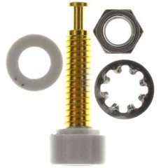 Pomona 2142-8 Lot of 340, Test Plugs & Test Jacks Mini Turret Banana Jack Grey
