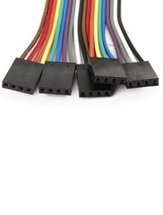 20cm 2.54mm 4 Pin Female to Female F/F Connect Jumper Wire Cable Line 5 Pcs