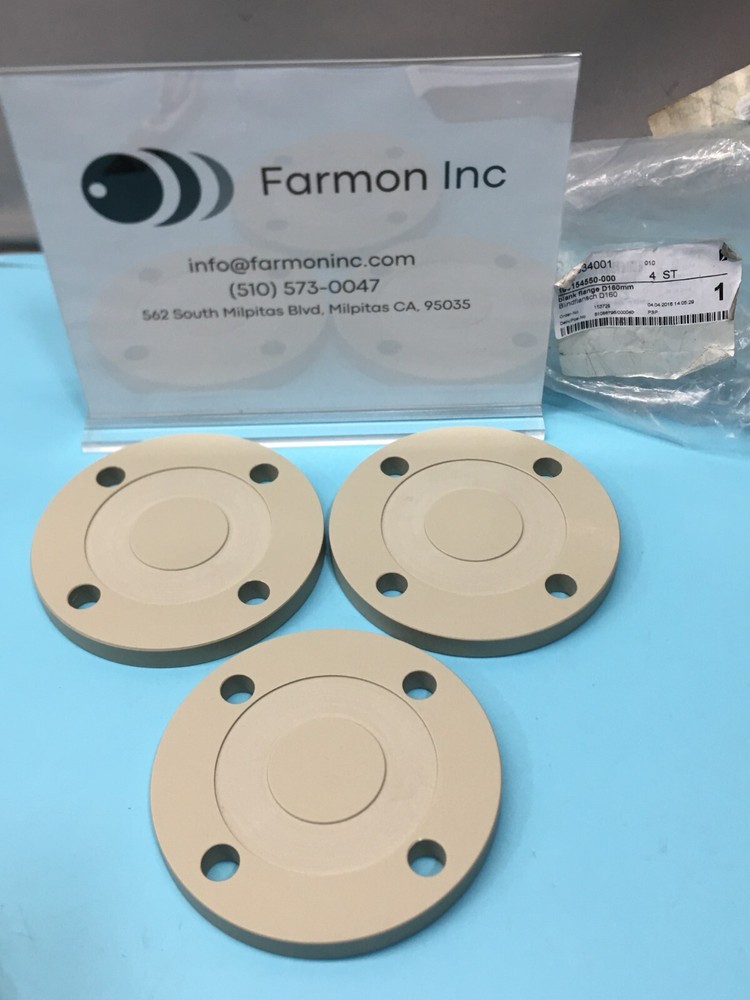 Lot of 3 100154550-000 Blank Flange D160mm, 180463