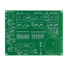 6 Digit AT89C2051 Electronic Clock Kit Digital LED Tube Clock Set DIY DC 5-12V