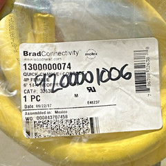 Daniel Woodhead 32638 Cordset 14/4 6ft 600vac Sealed Bag New