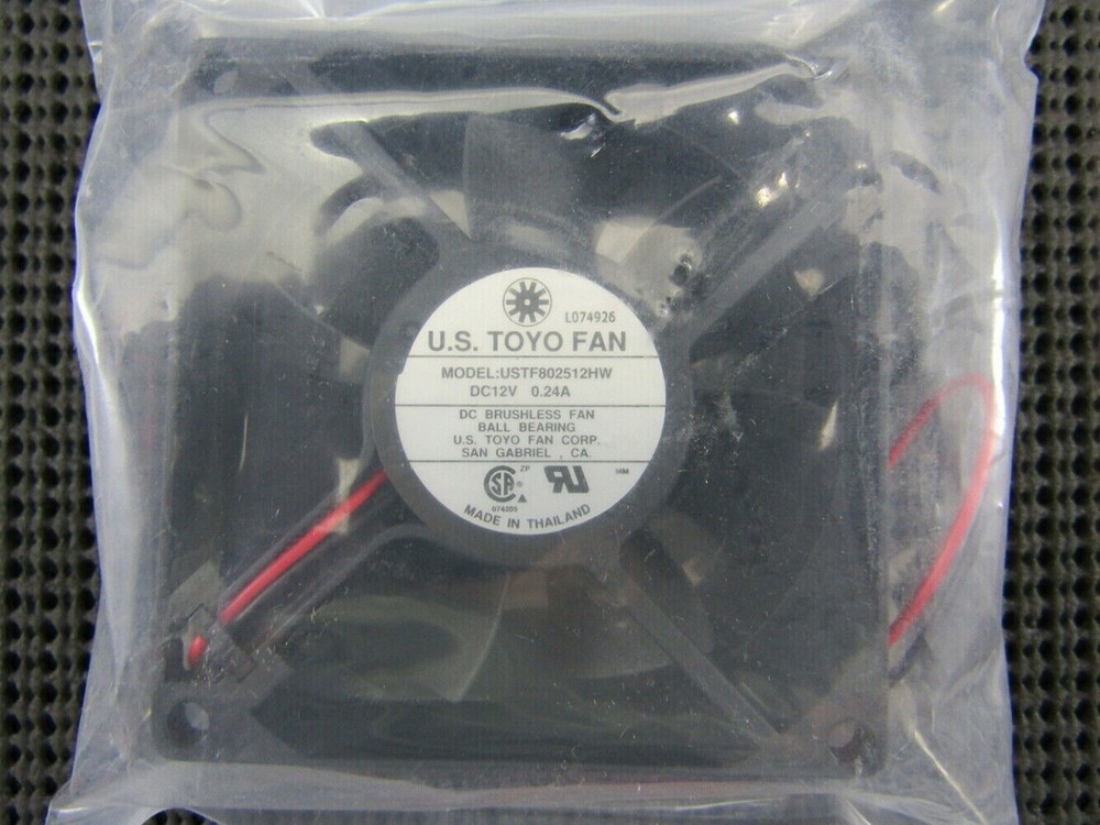 Toyo USTF802512HW Fan 12VDC 80MM x 25MM – Factory Sealed